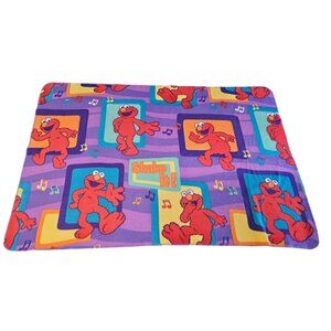 Sesame Street Elmo Shake It Polyester Blanket Vintage 2005 Purple 61.5" x 42"